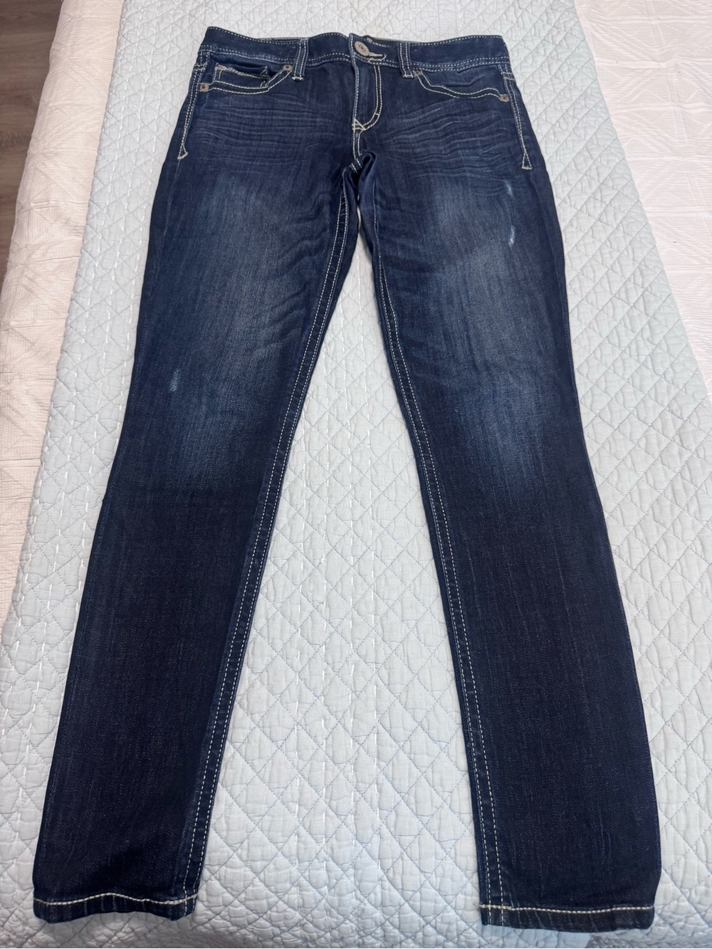 Express, Dark Blue Women’s Straight Leg Jeans